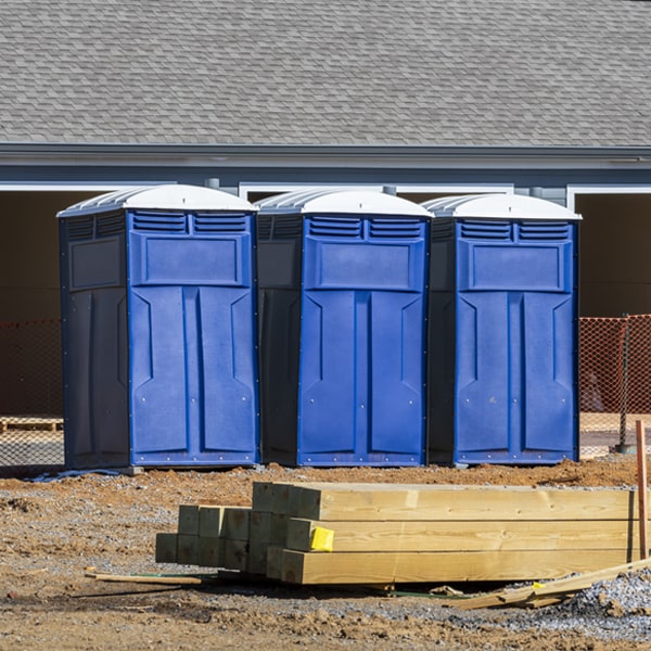 what is the expected delivery and pickup timeframe for the porta potties in Studio City CA